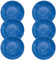 Bali Brights Dark Blue/Indigo Melamine/Plastic/BBQ/Outdoor Dinner Plate Set (6)