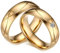 Dsnyu Partnerringe Verlobung, Edelstahlringe Partnerring Silber 5MM Breite Runden Zirkonia Poliert Paarpreis Trauringe Gold BreitDamen Gr. 57 (18.1) & Herren Gr. 67 (21.3)