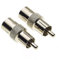 Adaptateur coaxial vers RCA, lot de 2 - Adaptateur de prise coaxiale TV vers prise phono, coupleur de prise coaxiale femelle vers prise RCA/phono pour systèmes audio, vidéo et de communication
