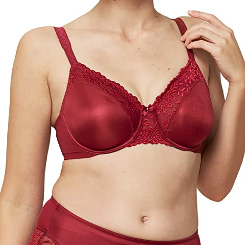 Triumph Women's Ladyform Soft W X Minimiser Bra, Red Wood, 34C