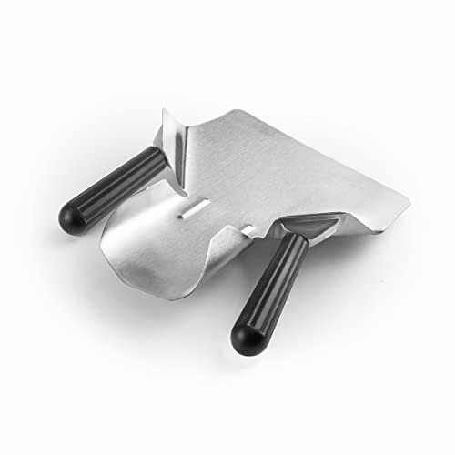 Lacor - 62679 - Raquette de chips, Pelle de cuisine professionnelle, Ustensiles de cuisine, Acier inxodiable, Poignée ergonomique et antidérapante, Lave-vaisselle, 2 poignées