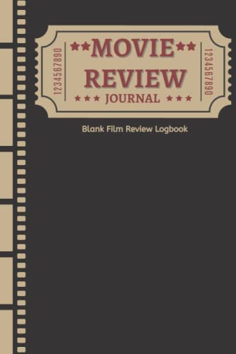 Movie Review Journal: Blank Film Review Log Book