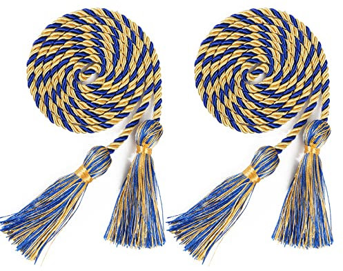 Graduation Honor Cord 172,7 cm RoyalGold, 2 Stück
