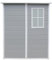 Panana Plastic Garden Storage Shed Outdoor Storage Includes Plastic Floor, Strong Structure House Tool Shed 140x 122x 192 cm