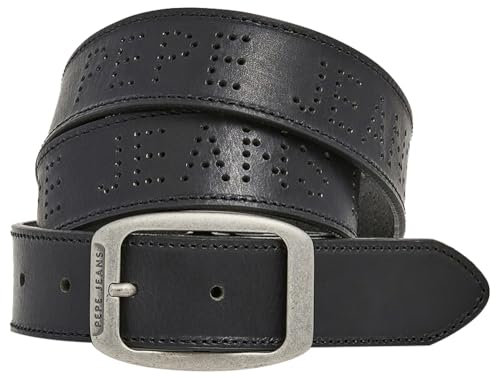 Pepe Jeans Herren Gürtel Walter, Schwarz (Schwarz), 105