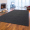 Teppich-Traum handgemachter Woll-Teppich Wohnzimmer Gästezimmer Designer strapazierfähig weich modern Uni anthrazit, 120 x 170 cm
