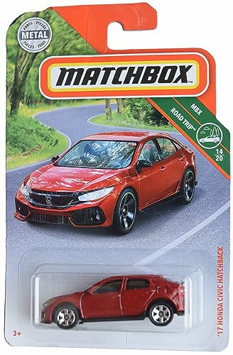 Matchbox '17 Honda Civic Schrägheck, Road Trip 14/20 [rot]