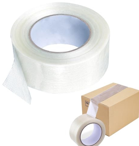 25M/82FT Clear Duct Tape Waterproof Heavy Duty, Clear Waterproof Tape Duct Tape High Performance Weather Resistant Tape Sealing Repairing Tying for DIY Discreet Repairs Commercial and Industrial