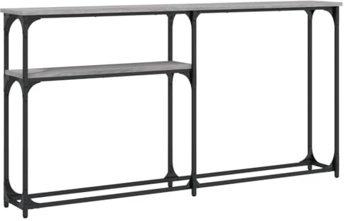 vidaXL Konsolentisch Grau Sonoma 145x22,5x75 cm Holzwerkstoff