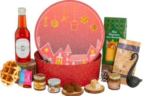 COLIS GOURMANDS Panier Garni Sucré Coffret Gourmand à Offrir Idéal pour Cadeau Chandeleur Fête des Mères Fête des Pères Anniversaire Noël Retraite