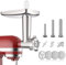 Accessoires pour hachoir à viande en métal pour mixeurs KitchenAid, hachoir à viande, remplissage de saucisses, comme accessoire de hachoir à viande Kitchenaid, comprend 4 plaques de broyage, 3 tubes