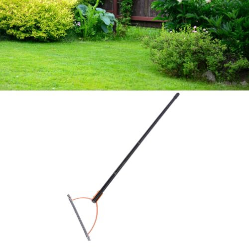 Qcwwy Désherbeur Portatif, Lame Dentelée à Double Tranchant, Fouet à Herbe Manuel, Lame Pivotante, Herbe, Fouet à Herbe, Outil Manuel de pour Les Mauvaises Herbes Envahies