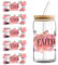 Aublinto DIY Tassenaufkleber 5 Stück Transferaufkleber Glasflaschenaufkleber zuschneidbare Klebeaufkleber 16oz-Tassen Tasse Flasche Laptop Scrapbook Journal Gitarren Mappen Skateboard iPad Fahrrad