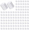 TOAOB 200 Stück Ohrring Stopper Kunststoff Silikon Klar Ohrstopper Ohrstecker Verschlüsse 3.5mm x 3.5mm Ohrringverschlüsse für Schmuckherstellung Ohrhaken Ohrringe Machen