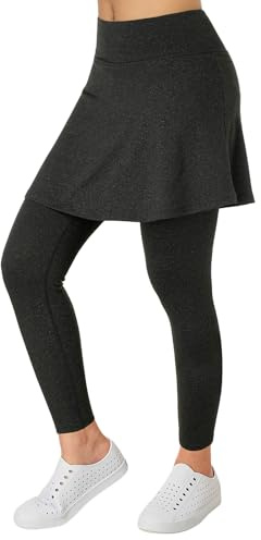 Xioker Women Skirts with Legging,Athletic Skorts Leggings with Pockets,Women Skirted Leggings for Tennis Golf