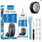 WEILAOK Rubber Glue for Tyres, Tyre Glue, Tyre Repair Glue, Car Tyre Repair Kit with 10pcs Tire Repair Rubber Nails for Quick Repair of Car and Motorcycle Tire, 60ml, Black