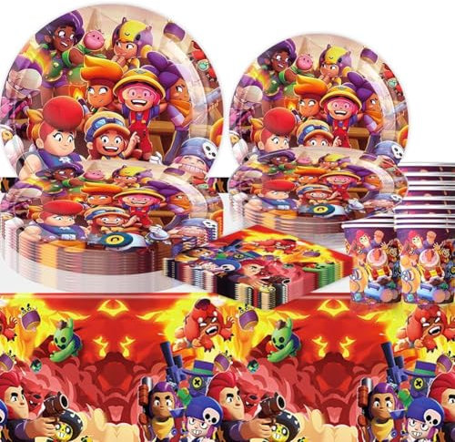 51PCS Stars Tavola Di Compleanno Stars Tema,Stars Forniture Per Feste, Stars Stoviglie Per Compleanno Feste Con Piatti, Tazze, Tovaglie e Tovaglioli, Stars Party Set Per Festa Di Compleanno