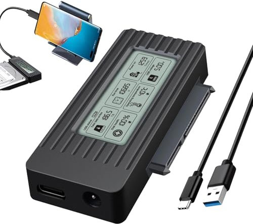 Anloximt Adaptateur de disque dur externe, adaptateur de disque dur, Lecteur de disque dur externe Dock pour disque dur, Adaptateur de disque dur USB pour ordinateurs portables, tablettes, ordinateurs