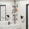 HouseUp Teleskop Duschregal Teleskopregal Bad Duschablage Eckregal für Dusche und Badewanne
