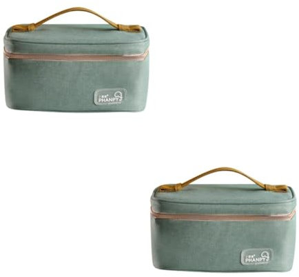 SUPVOX 2 Pièces de Conservation du Lait Maternel Sacoche Etanche Waterproof Bag Support de Stockage de Lait Maternel pour bébé Organisateur de Lait Maternel Polyester Green
