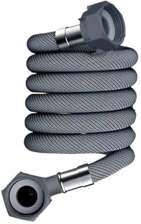 W8KC Washing Machine Inlet Hose Flexible Dishwasher Hose Extension Washer Corrugated Inlet Pipe Seal Washing Machine Hose(3m)