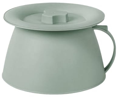Pot De Chambre Portable | 1,5L Portable Urinoir avec Couvercle et Poignée pour Camping Randonnée,Bassin Hygiénique Pour Hommes Femmes Adolescents Et Famille