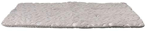 TRIXIE 37153 Liegematte Feder, 100 × 70 cm, grau/Silber