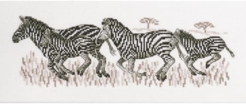Kreuzstich Stickpackung Zebra Zählmuster