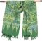 GURU SHOP Bali Batik Sarong, Wandbehang, Wickelrock, Sarongkleid, Strand Tuch - Design 39/grün, Herren/Damen, Synthetisch, 160x100 cm