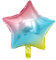 CozofLuv 25 Stück 18 Zoll Sternform Heliumballons für Geburtstag Folienballons Luftballons Helium Ballons für Valentinstag Hochzeit (Regenbogen Stern)