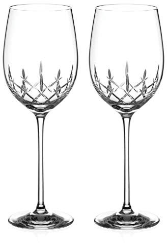 DIAMANTE Lot de 2 verres à vin rouge avec motif de la collection « Classic » découpé à la main