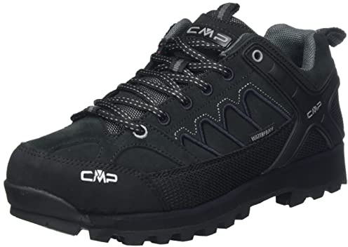 CMP Men's Moon Low Trekking Shoes WP, Black, 12 UK