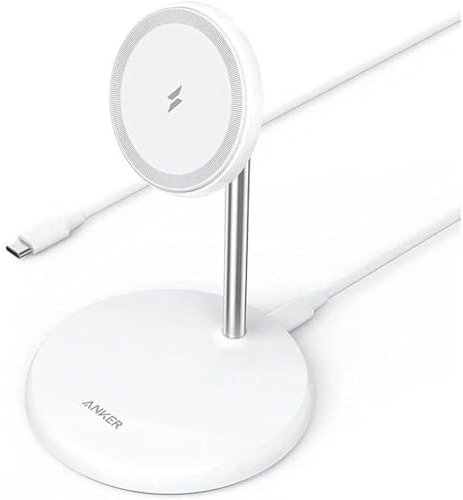 Anker 623 Magnetisches Kabelloses Ladegerät MagGo, 2-in-1 Ladestation mit 20W USB C Ladegerät, Kompatibel mit iPhone 14/14 Pro/14 Pro Max/13/13 Pro/13 Pro Max/12, AirPods Pro 2