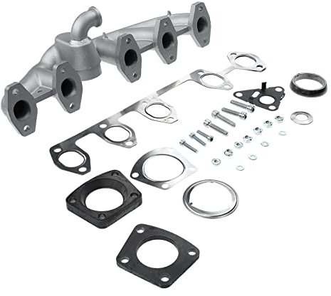 Frankberg 1x Colector de Escape Tubo de Escape Compatible con M.u.l.t.i.v.a.n V 7EF 7EM 7EN 7HF 7HM 7HN 2003-2009 T.o.u.a.r.e.g 7L6 7L7 7LA 2006-2010 Sustituir# 070253017B