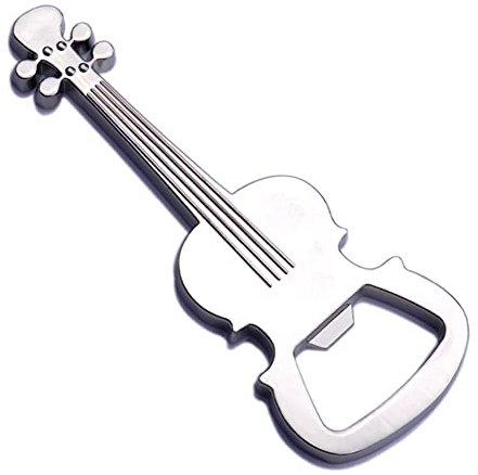 Guitar Beer Bottle Opener Funny Creative Gifts for Boyfriend Christmas Valentines Day Gifts for Him Guitar Shaped Bottle Opener for Music Guitar Lover Husband Dad Brother