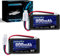 URGENEX 7.4V Lipo Battery 2S 30C 900mAh Rechargeable Lipo Battery with PH2.0 Plug Campatibal with Most 1/10, 1/16, 1/18, 1/24 Scale RC Cars Trucks
