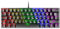 Mars Gaming MK60, Teclado Gaming Mecánico 60% Ultraligero con Switch Marrón, Iluminación Rainbow RGB, Teclas Doble Inyección, Anti-Ghosting y Modo Juego, Multiplataforma, Idioma Portugués, Negro
