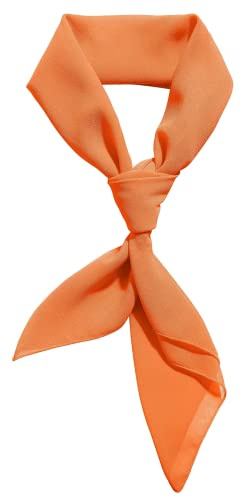 Fred Orange Scarf Chiffon Bandana Orange Neckerchief Ladies Neck Scarves for Women