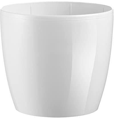 ECOMACETAS FLOWERPOT STORE Macetas Decorativas de Plástico en Color Blanco. Pequeñas, Medianas y Grandes. (1, 11 cm)