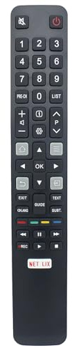 RC802N YAI2 Remote Control Replacement for TCL TV 65P4USM 50E18US 55E18US 55S6000FS 49C2US 55C2US 65C2US 75C2US 75C2US 32S6000S 40S6000FS 43S6000FS 49S6000FS