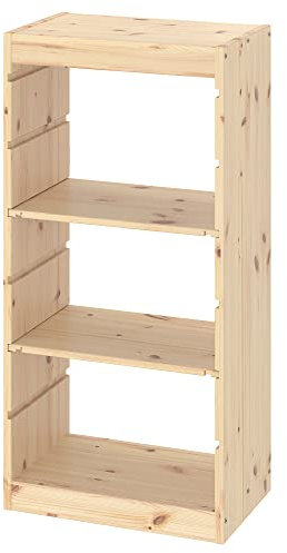 Ikea TROFAST Aufbewahrungskombination mit Regalböden, 44x30x91 cm, hellweiß gebeiztes Kiefer