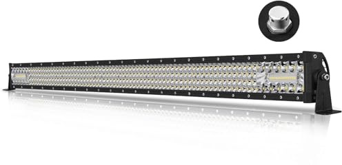 40 Inch LED Light Bar, AKD Part Quad Row 310W Spot Flood Combo Off Road Driving Light LED Work Light Bar Roof Hood Light Bar for Trucks Pickup UTV SUV Boat Wrangler