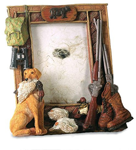 Isideco Bilderrahmen Jäger Hund 18cm