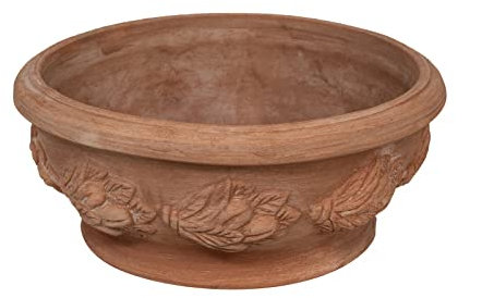 Biscottini Vasi Terracotta Artigianali 50x23x50 cm | Vaso Terracotta Interno ed Esterno | Vasetti Piante grasse Made in Italy