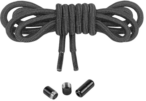 Mount Swiss - Elastische Schnürsenkel mit Metallkapseln Schnürsenkel ohne binden Schnellschnürsystem - 120cm individuell kürzbar - mit Kapseln für Sneaker, Laufschuhe, Sportschuhe