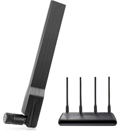 Maswell 5G 4G+ LTE Antenna SMA-Male Indoor, 600-6000MHz 2dBi Not for Speed Competition (SMA-Male)