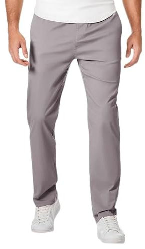 Meilicloth Herren Chino Hose Anzughose Herren Chinohose Stretchhose Herren Baumwolle Sporthose Casual Freizeithose mit Enger Passform Grau 36