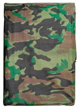 3x3m Camouflage Tarpaulin - 90gsm Heavy Duty Tarp Sheet Cover - 9.84ft x 9.84ft Waterproof Multi-Use Sheet with Eyelets for Garden, Caravan, Camping, Ground Cover……