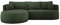 DomoHome - Moderne Ausziehbare Ecksofa Fiore Mit Schlaf-Funktion, Couch mit automatischer Auffaltung, Sofa, Schlafcouch Links 284x183x82 cm Memphis 12
