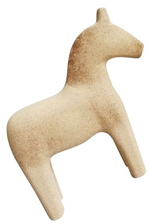 HOMOCONO Großes Holz-pferdeornament Zum Selbermachen Kindgerechtes DIY-holzspielzeug Glatte Kanten Kinderfreundliche Holzfigur Kreative Bastelware Für Individuelle Dekoration Und Geschenkid